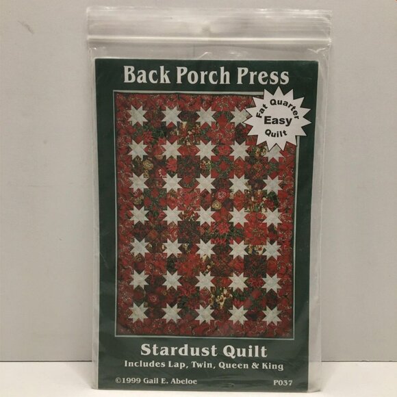 Back Porch Designs Stardust Quilt P037 Fat Quarter Quilting Sewing Pattern Uncut - Picture 1 of 4